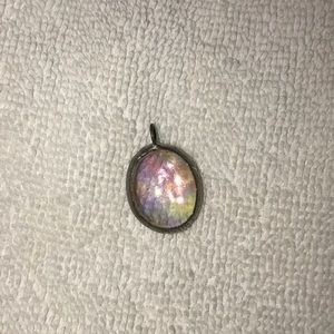 Cute pinkish clear glass pendant